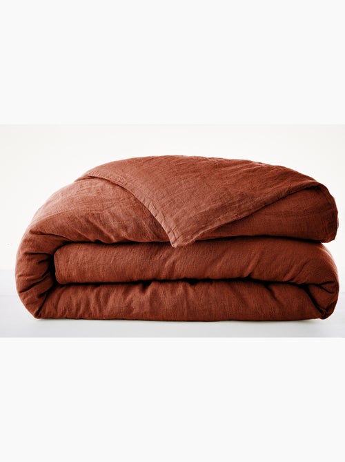 Housse de Couette – Lin Lavé Français Luxe -  Ouverture À Nouettes - Soline - Kiabi