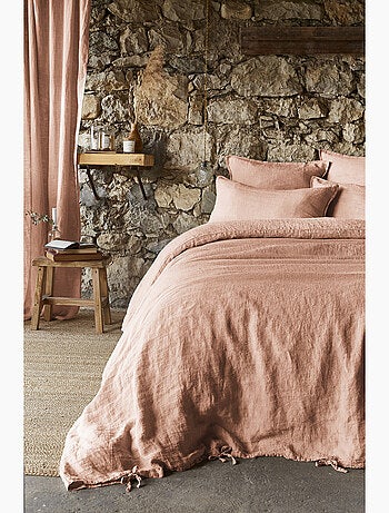 Housse de Couette – Lin Lavé Français Luxe - Ouverture À Nouettes - Soline