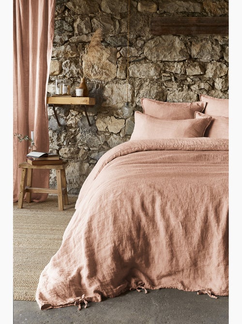 Housse de Couette – Lin Lavé Français Luxe -  Ouverture À Nouettes - Soline - Kiabi