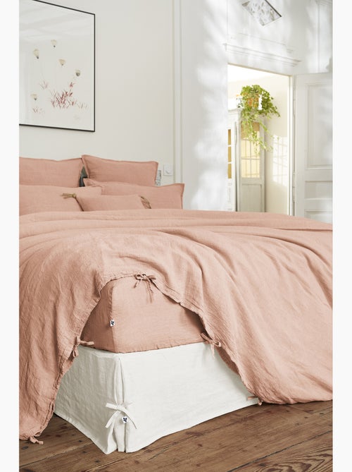 Housse de Couette – Lin Lavé Français Luxe -  Ouverture À Nouettes - Soline - Kiabi