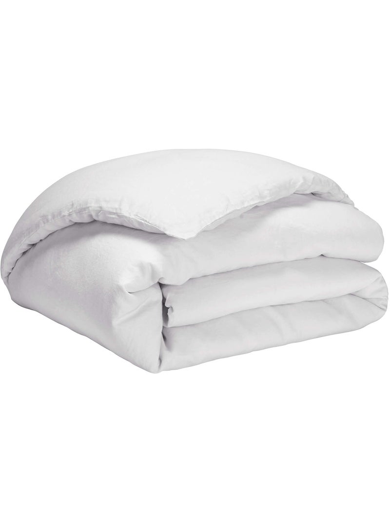 Housse de couette lin made in France Blanc - Kiabi