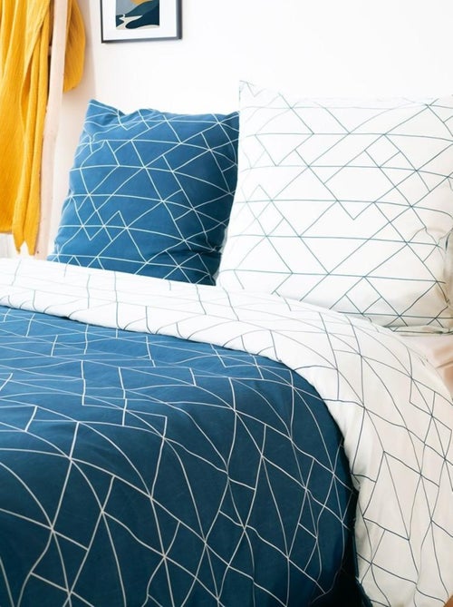 Housse de couette List + taie(s) microfibre - Kiabi Housse de couette List + taie(s) microfibre - Kiabi