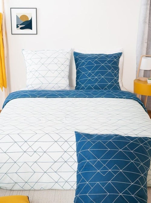 Housse de couette List + taie(s) microfibre - Kiabi Housse de couette List + taie(s) microfibre - Kiabi