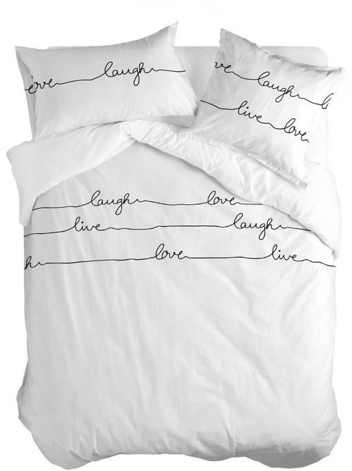 Housse de couette Live "Happyfriday" - Kiabi Housse de couette Live "Happyfriday" - Kiabi