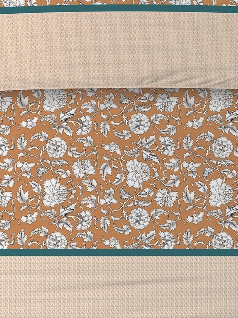 Housse de couette  Loni + taie(s) coton 57 fils Jaune - Kiabi