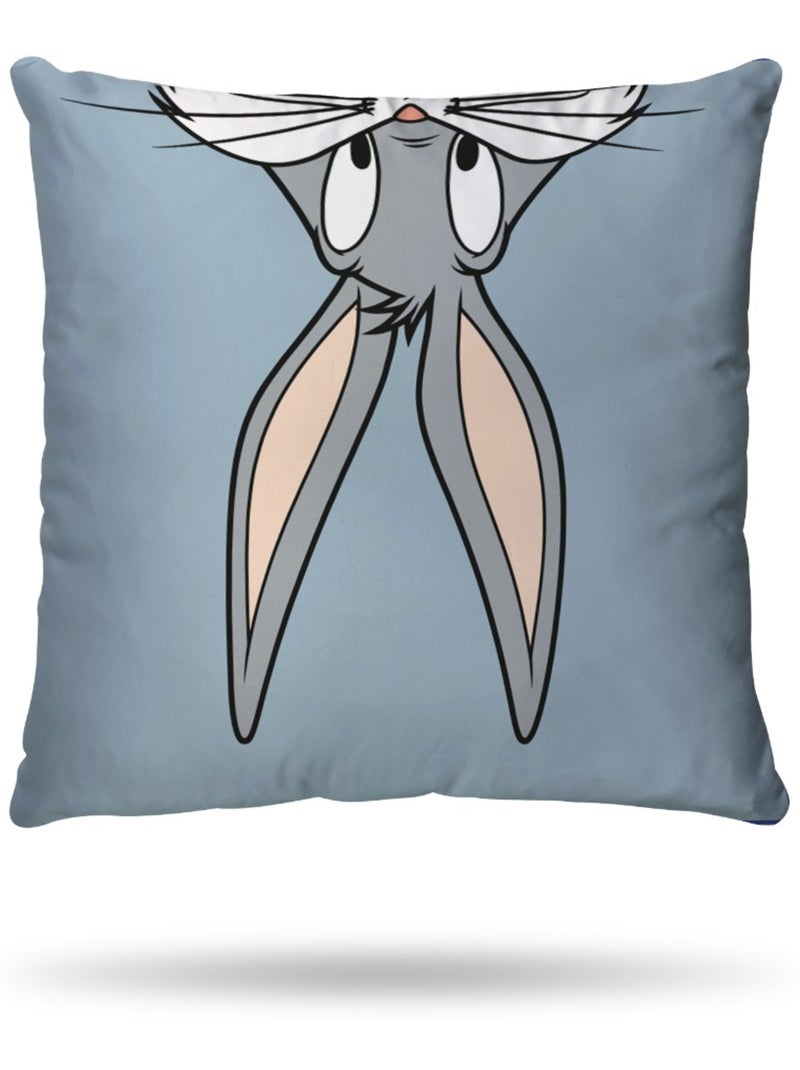 Housse de couette Looney Tunes Bugs Bunny 200x200 cm - 100% Coton Bleu - Kiabi