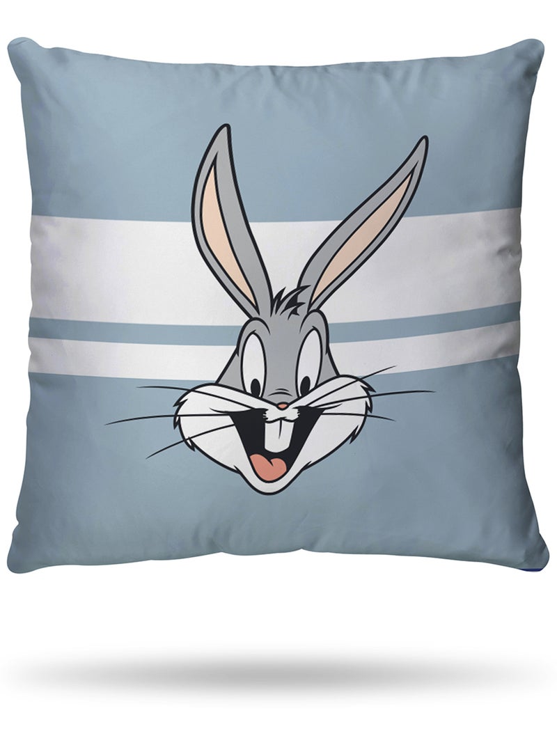 Housse de couette Looney Tunes Bugs Bunny 200x200 cm - 100% Coton Bleu - Kiabi