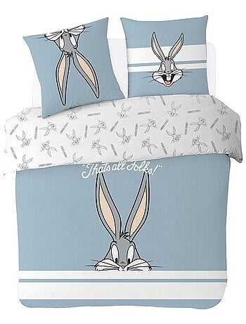 Housse de couette Looney Tunes Bugs Bunny 200x200 cm - 100% Coton