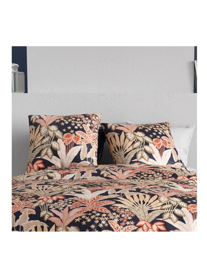 Housse de couette LOUISIANE + 2 taies coton 57 fils Multicolore - Kiabi