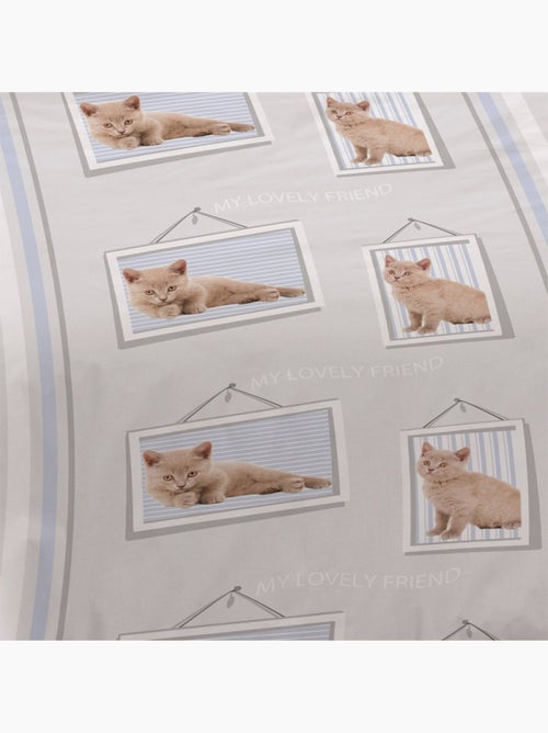 Housse de couette Lovely friend + taies coton 52 fils - Kiabi Housse de couette Lovely friend + taies coton 52 fils - Kiabi