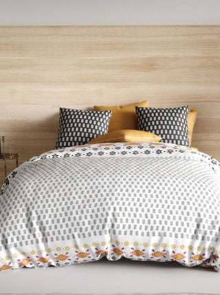 Housse de couette LOYA + 2 taies coton 57 fils