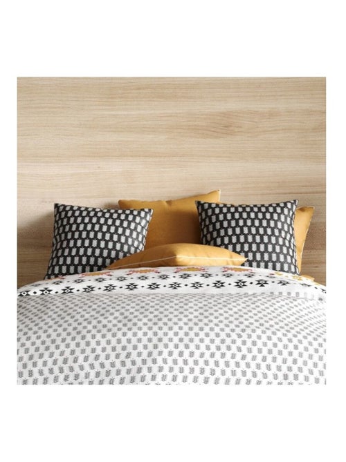 Housse de couette LOYA + 2 taies coton 57 fils - Kiabi