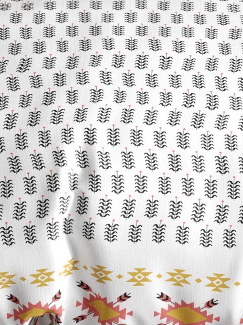 Housse de couette LOYA + 2 taies coton 57 fils - Kiabi