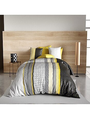Housse de couette Lumi + taie(s) 100% coton 57 fils