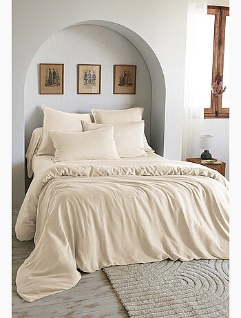 Housse de couette – Lyocell uni - Finition fermeture éclair - LYSANDRE