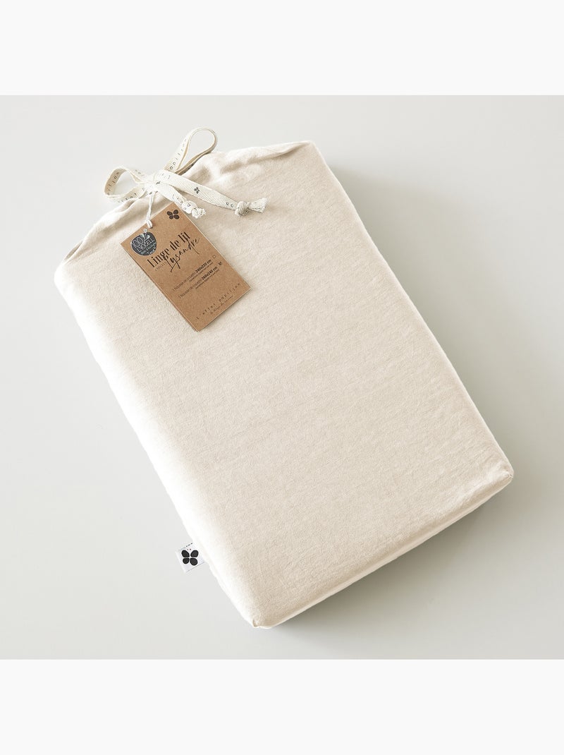 Housse de couette – Lyocell uni - Finition fermeture éclair -  LYSANDRE Beige - Kiabi