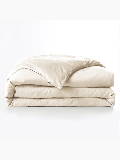 Housse de couette – Lyocell uni - Finition fermeture éclair -  LYSANDRE - Kiabi