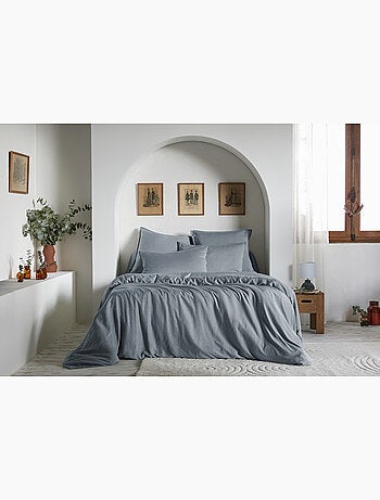 Housse de couette – Lyocell uni - Finition fermeture éclair - LYSANDRE