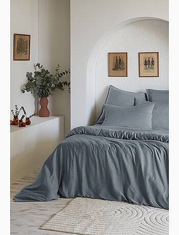 Housse de couette – Lyocell uni - Finition fermeture éclair - LYSANDRE