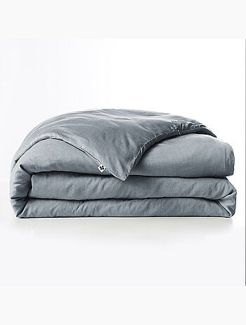 Housse de couette – Lyocell uni - Finition fermeture éclair - LYSANDRE