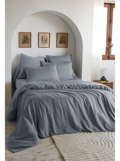 Housse de couette – Lyocell uni - Finition fermeture éclair - LYSANDRE - Kiabi Housse de couette – Lyocell uni - Finition fermeture éclair - LYSANDRE - Kiabi