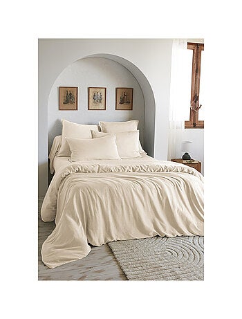 Housse de couette – Lyocell uni - Finition fermeture éclair - LYSANDRE