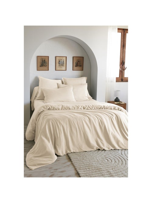 Housse de couette – Lyocell uni - Finition fermeture éclair - LYSANDRE - Kiabi Housse de couette – Lyocell uni - Finition fermeture éclair - LYSANDRE - Kiabi