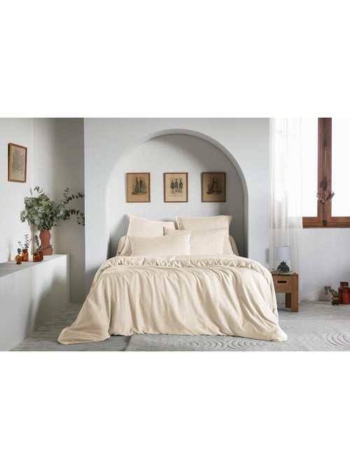 Housse de couette – Lyocell uni - Finition fermeture éclair - LYSANDRE - Kiabi Housse de couette – Lyocell uni - Finition fermeture éclair - LYSANDRE - Kiabi