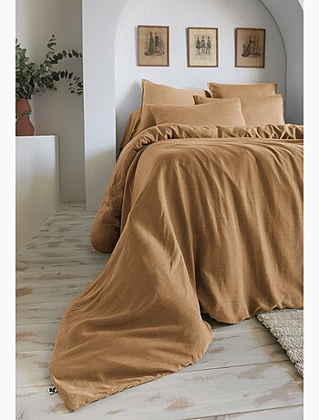 Housse de couette – Lyocell uni - Finition fermeture éclair - LYSANDRE