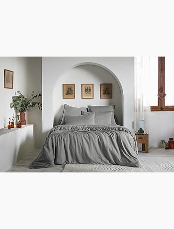 Housse de couette – Lyocell uni - Finition fermeture éclair - LYSANDRE