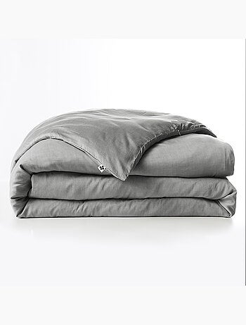 Housse de couette – Lyocell uni - Finition fermeture éclair - LYSANDRE