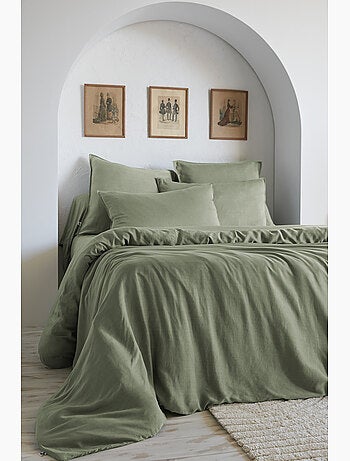 Housse de couette – Lyocell uni - Finition fermeture éclair - LYSANDRE