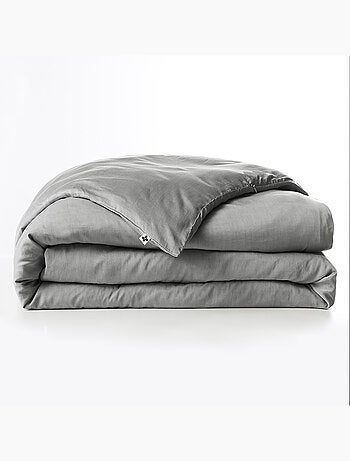 Housse de couette – Lyocell uni - Finition fermeture éclair - LYSANDRE