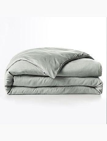 Housse de couette – Lyocell uni - Finition fermeture éclair - LYSANDRE