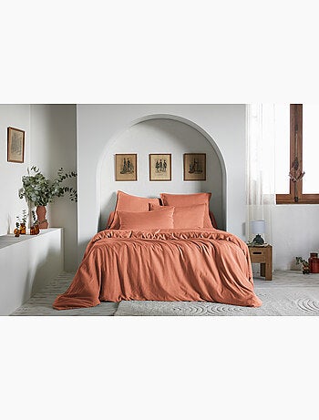 Housse de couette – Lyocell uni - Finition fermeture éclair - LYSANDRE