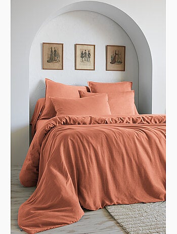 Housse de couette – Lyocell uni - Finition fermeture éclair - LYSANDRE