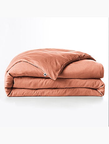 Housse de couette – Lyocell uni - Finition fermeture éclair - LYSANDRE