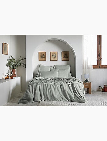 Housse de couette – Lyocell uni - Finition fermeture éclair - LYSANDRE