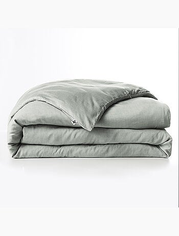 Housse de couette – Lyocell uni - Finition fermeture éclair - LYSANDRE