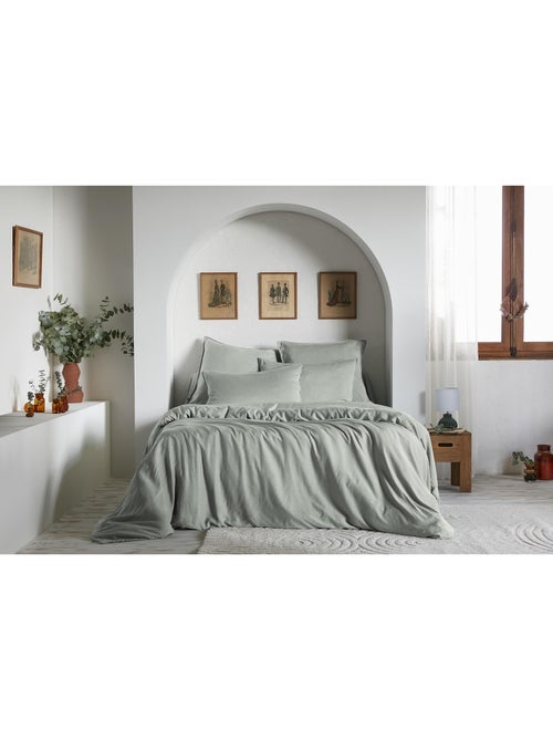 Housse de couette – Lyocell uni - Finition fermeture éclair - LYSANDRE - Kiabi Housse de couette – Lyocell uni - Finition fermeture éclair - LYSANDRE - Kiabi
