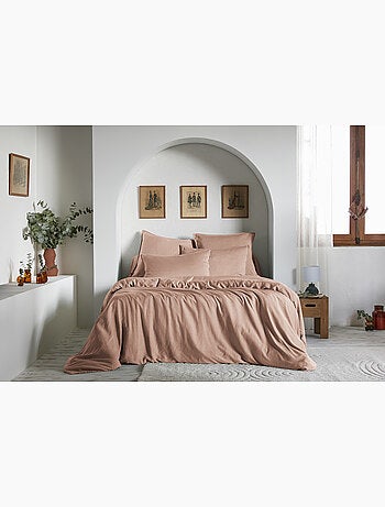 Housse de couette – Lyocell uni - Finition fermeture éclair - LYSANDRE