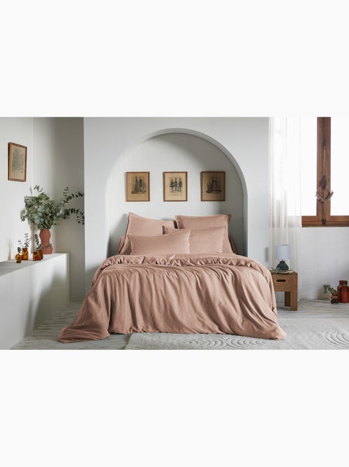 Housse de couette – Lyocell uni - Finition fermeture éclair -  LYSANDRE - Kiabi