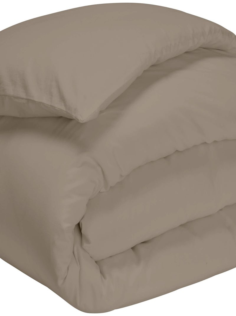 Housse de couette made in France Marron - Kiabi