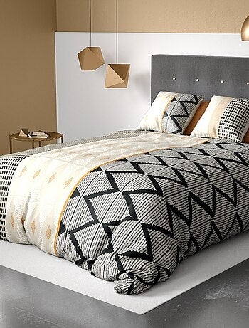 Housse de couette MADI + 2 taies coton 57 fils