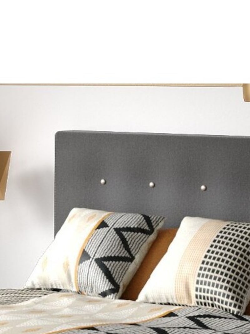 Housse de couette MADI + 2 taies coton 57 fils Noir - Kiabi