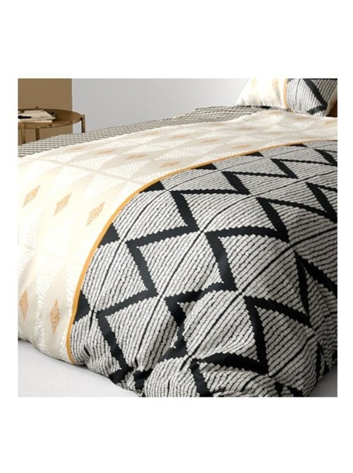 Housse de couette MADI + 2 taies coton 57 fils - Kiabi