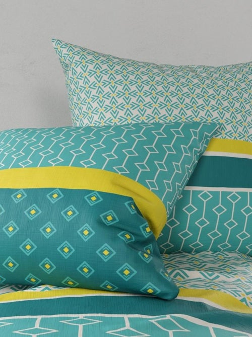 Housse de couette Malphite + taie(s) coton 57 fils - Kiabi Housse de couette Malphite + taie(s) coton 57 fils - Kiabi