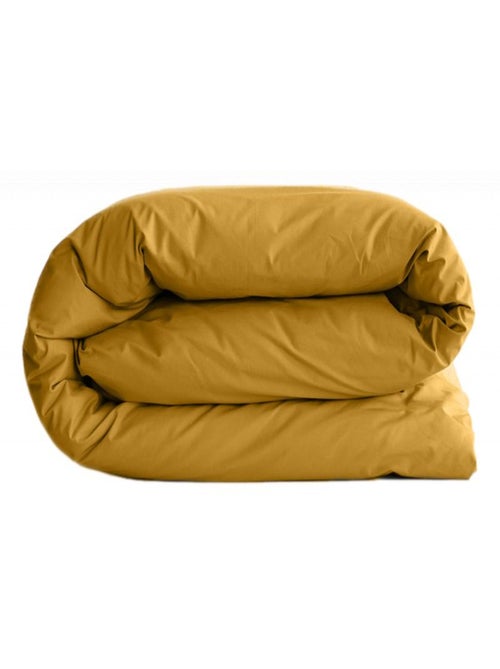 Housse de couette "Manoir" percale pur coton peigné longues fibres 80 fils/cm² Vent du sud - Curry - - Kiabi