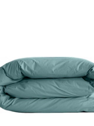 Housse de couette Manoir percale pur coton peigné longues fibres 80 fils/cm² Vent du sud - Marine