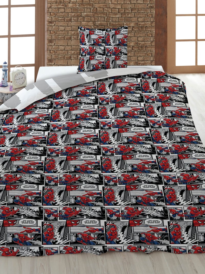 Housse de couette 'Marvel' 'Spiderman' 140x200 cm Noir - Kiabi